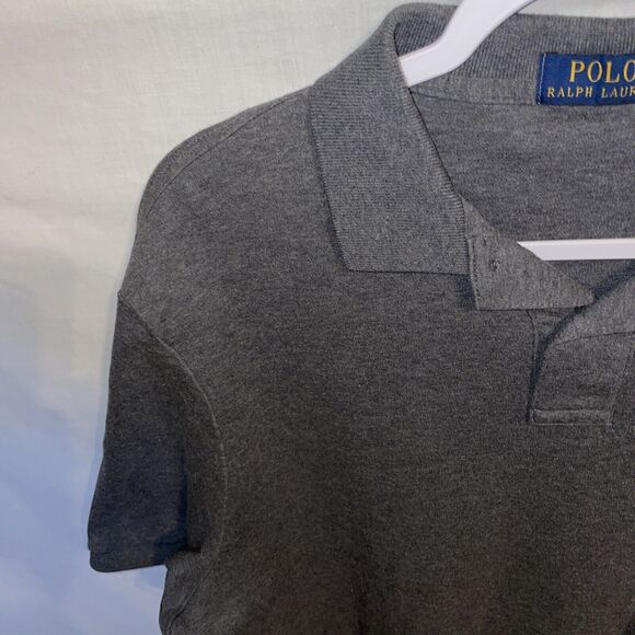 Polo Ralph Lauren Golf Shirt Men’s Size XL Gray 100% Cotton Short Sleeve Button - Picture 5 of 12